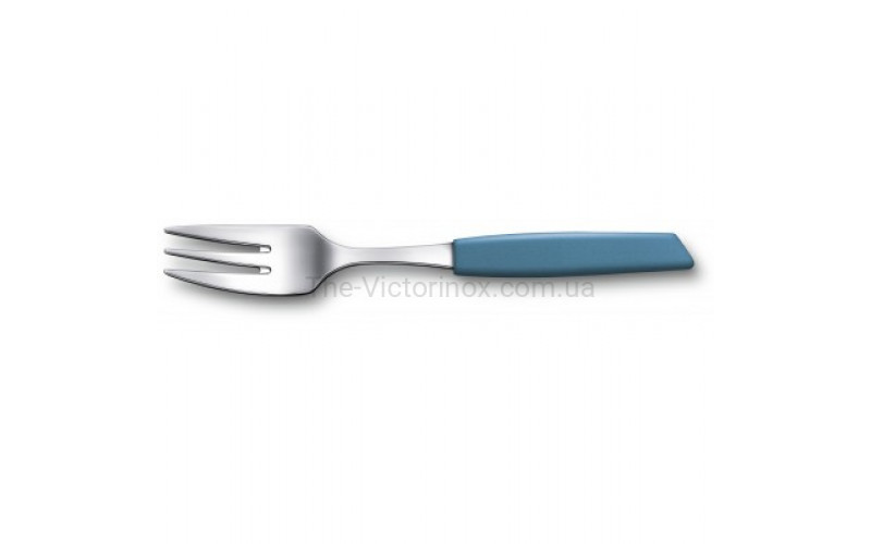 Кухонная вилка Victorinox Swiss Modern Cake 15см с син. ручкой 
