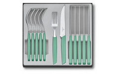 Кухонный набор Victorinox Swiss Modern Table Set 12шт с мятн. ручкой (6 ножей steak, 6 вилок) 6.9096.12W41.12 Кухонный набор Victorinox Swiss Modern Table Set 12шт с мятн. ручкой (6 ножей steak, 6 вилок) 6.9096.12W41.12