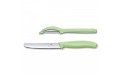 Кухонный набор Victorinox SwissClassic Paring Set 2шт с св.зел. ручкой 6.7116.21L42