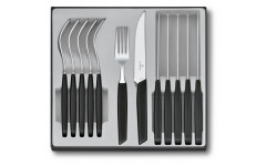 Кухонный набор Victorinox Swiss Modern Table Set 12шт с черн. ручкой (6 ножей steak, 6 вилок) 6.9093.12W.12 Кухонный набор Victorinox Swiss Modern Table Set 12шт с черн. ручкой (6 ножей steak, 6 вилок) 6.9093.12W.12