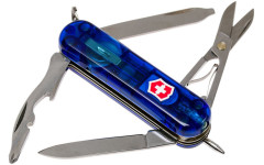 Швейцарский складной нож + LED Victorinox Midnite Manager,синий прозр 0.6366.Т2