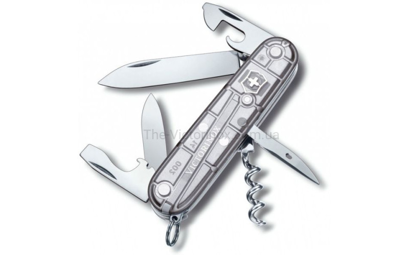 Швейцарский складной нож Victorinox Spartan, серебряный прозрачный (1.3603.Т7)
